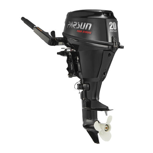 20HP PARSUN OUTBOARD Tiller Control / Long Shaft / EFI 4-Stroke MOTOR With Electric Start & Power Tilt Trim Water Cooled Quiet 2YR WARRANTY