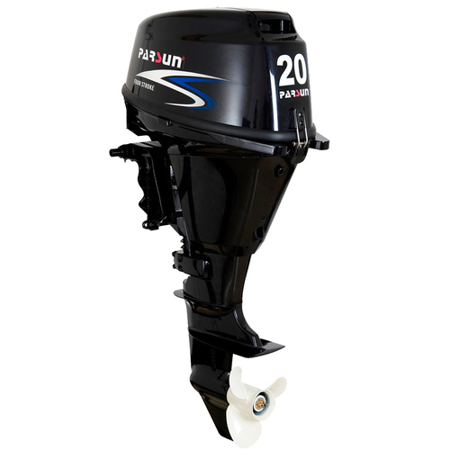20HP PARSUN OUTBOARD Forward Control / Short Shaft / EFI (Electronic Fuel Injection) 4-Stroke MOTOR + Electric Start Water Cooled Quite 2YR WARRANTY