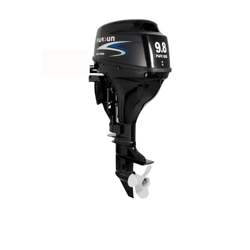 9.8HP PARSUN OUTBOARD MOTOR FORWARD CONTROL / ELECTRIC START Short Shaft, 4-Stroke, WATER COOLED 2YR WARRANTY F9.8BMS