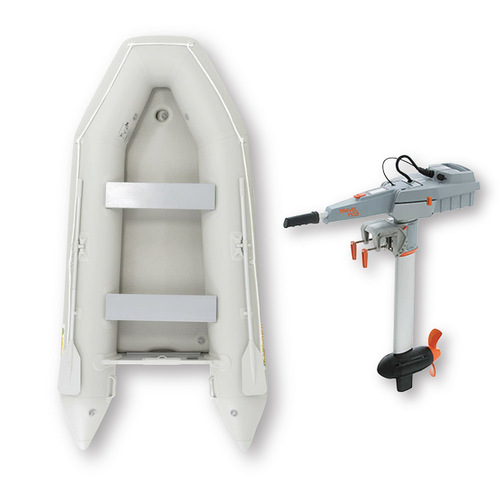3.3m ISLAND INFLATABLE BOAT + 3HP TORQEEDO TRAVEL 1103 ELECTRIC OUTBOARD " UNBEATABLE PACKAGE DEAL " 11ft Island Air-Deck Boat &  Electric Outboard