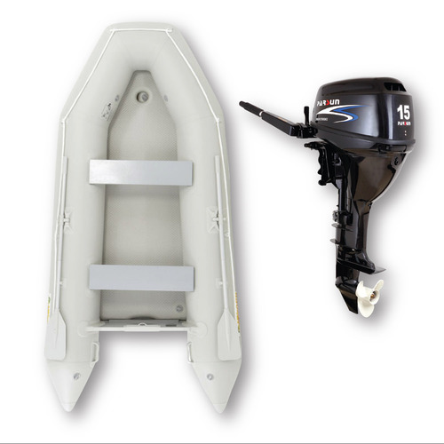 3.3m ISLAND INFLATABLE BOAT + 15HP PARSUN OUTBOARD MOTOR " UNBEATABLE PACKAGE DEAL " 11ft Island Air-Deck Boat & 15hp 4-Stroke Outboard complete