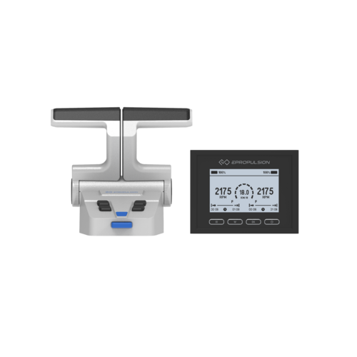 ePropulsion EVO DUAL Mount Double Actuation Remote Control & Display Compatible with all EVO Spirit Navy & Pod Models Part#:  NE-DR00-00