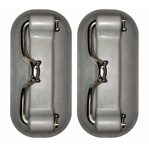 Replacement SNAP DAVITS Pads & Stainless Steel Bracket (PAIR) for PVC Inflatable Boat Storage.