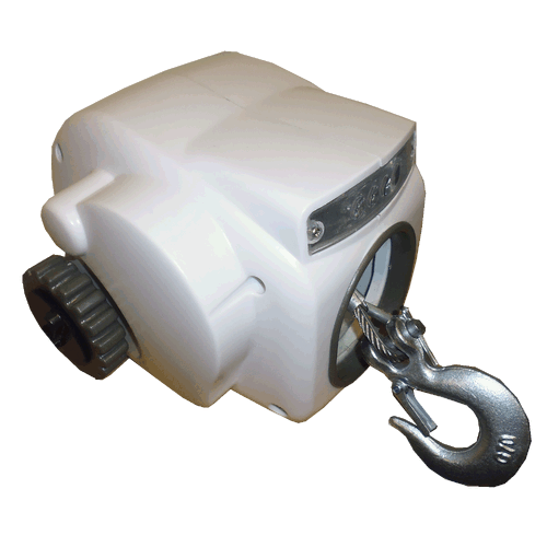 Island Day Runner 12V Boat Trailer Power Winch - White Wired Remote - Boats up to 22ft