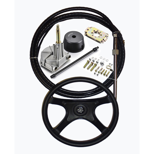 BOAT STEERING KIT ✱ 10FT / 3.1m ✱ Cable Helm Wheel Multiflex Teleflex Morse Compatible