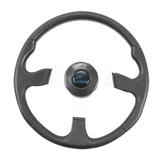BOAT STEERING WHEEL ALUMINIUM 3-Spoke 13.4"-340mm 3/4" Shaft Marine YK7-161-A